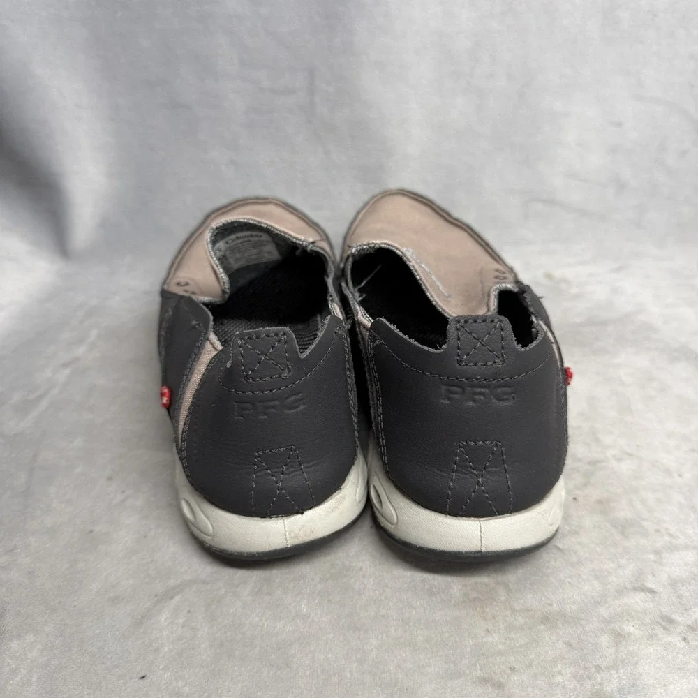 Columbia PFG Shoes Mens Size 7.5 Beige Slip On Water Resistant Casual BM2663-049